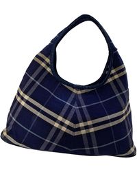 Burberry Cloth Handbag - Blue