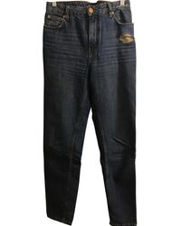 Maje Blue Cotton Jeans