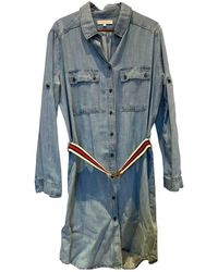 Sandro Midi kleid - Blau