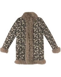 Chanel Abrigo de Cuero - Multicolor