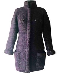 Chanel Abrigo Tweed - Morado