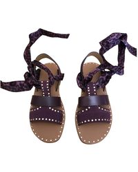 Sandro Spring Summer 2020 Leder Römersandalen - Mehrfarbig
