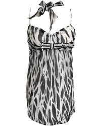 Diane von Furstenberg Seide Mini kleid - Natur