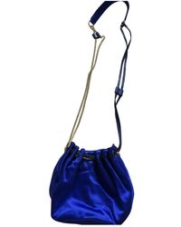 Diane von Furstenberg Leinen Cross body tashe - Blau