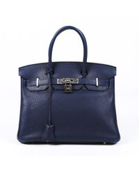 Hermès Birkin 30 Leder Handtaschen - Blau