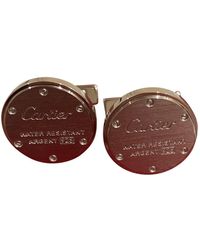 Cartier Boutons de manchette en Argent Argenté - Multicolore