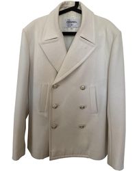 Chanel Manteau en laine - Blanc