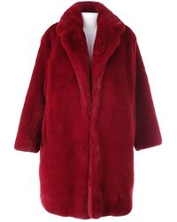 Sandro Red Synthetic Jacket