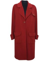 Chanel Abrigo de Cachemira - Rojo
