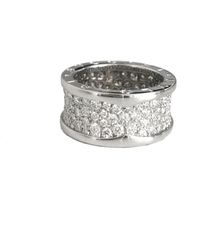 BVLGARI B.zero1 Silver White Gold Ring - Metallic