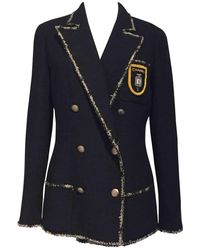 Chanel Vest \N en Laine Marine - Noir