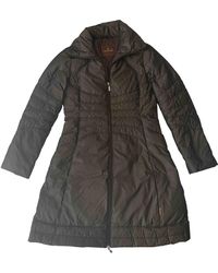 Moncler Mantel Classic en Polyester Marron