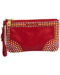 Miu Miu Leder Clutches - Rot