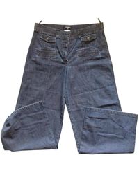 Chanel Pantalons en Denim Marine - Bleu