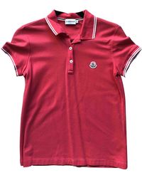 Moncler Top en Coton Rouge