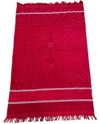 Chanel Bañador en algodón rojo