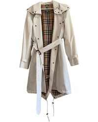 Burberry Trench Coat - White