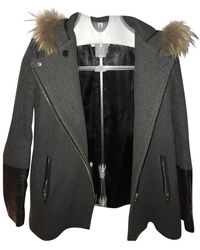 Sandro Wolle Mäntel - Grau