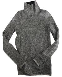 Sandro Silver Viscose Knitwear - Metallic