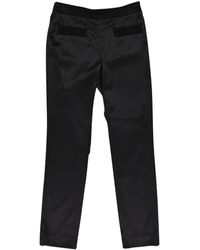 Chanel Pantaloni in seta nero