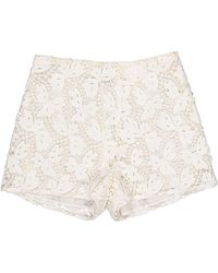Valentino \n White Cotton Shorts