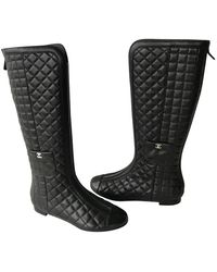 Chanel Stivali da cavallerizza in Pelle - Nero