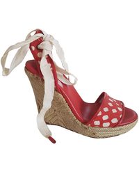 Diane von Furstenberg Leinen Espadrilles - Rot