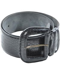 Max Mara Leather Belt - Black