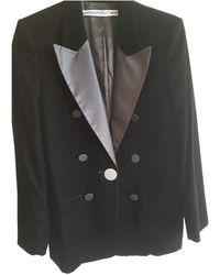Alexander Wang Samt Blazer - Schwarz