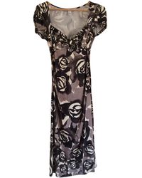 Diane von Furstenberg Seide Midi kleid - Mehrfarbig