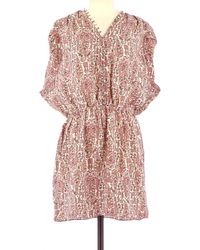 Sandro Seide Mini kleid - Pink