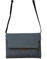 Marni Trunk Leder Cross body tashe - Blau