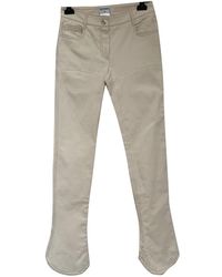 Chanel Pantalones en algodón crudo - Multicolor
