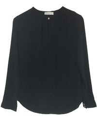 Sandro Seide Bluse - Schwarz