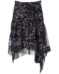 Isabel Marant Jupe \N en Soie Bleu