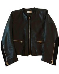 Sandro Black Leather Jacket