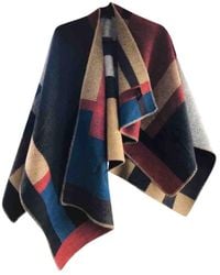 Burberry Wool Poncho - Multicolour