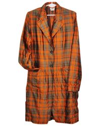 Dries Van Noten Silk Coat - Orange