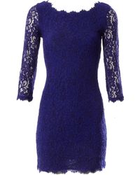 Diane von Furstenberg Mini Kleid - Blau