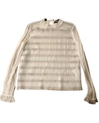 Maje White Cotton Top