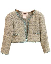 Chanel Chaqueta corta Tweed - Multicolor