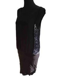 Sandro Spring Summer 2019 Seide Midi kleid - Schwarz