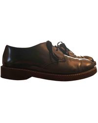 Marni Leder Schnürschuhe - Grün