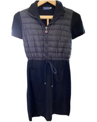 Moncler Robe en Laine Noir