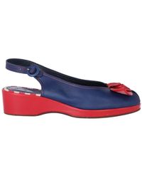 Marni Leder Sandalen - Blau