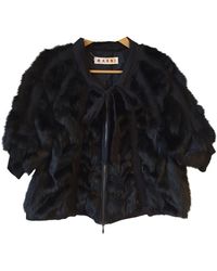 Marni Giacca in visone nero \N