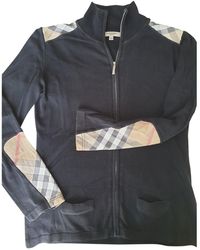 Burberry Black Cotton Knitwear