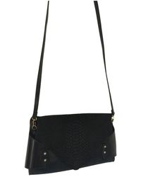 Sandro Leder Clutches - Schwarz