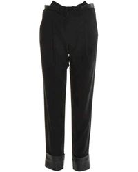 Alexander Wang Seide Gerade hozen - Schwarz