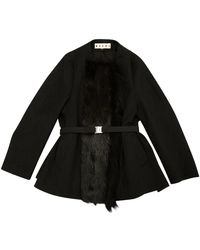 Marni Chaqueta en lana antracita \N - Negro